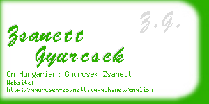 zsanett gyurcsek business card